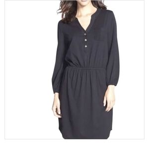 Elegant Black Women's Dress Size XS 100% Pima Cotton.